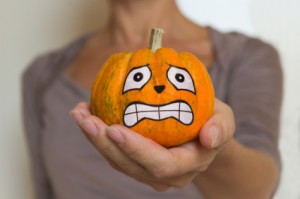 Woman Crushing Kids on Halloween